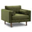 Fauteuil en velours de 42 po Napa-1111642427