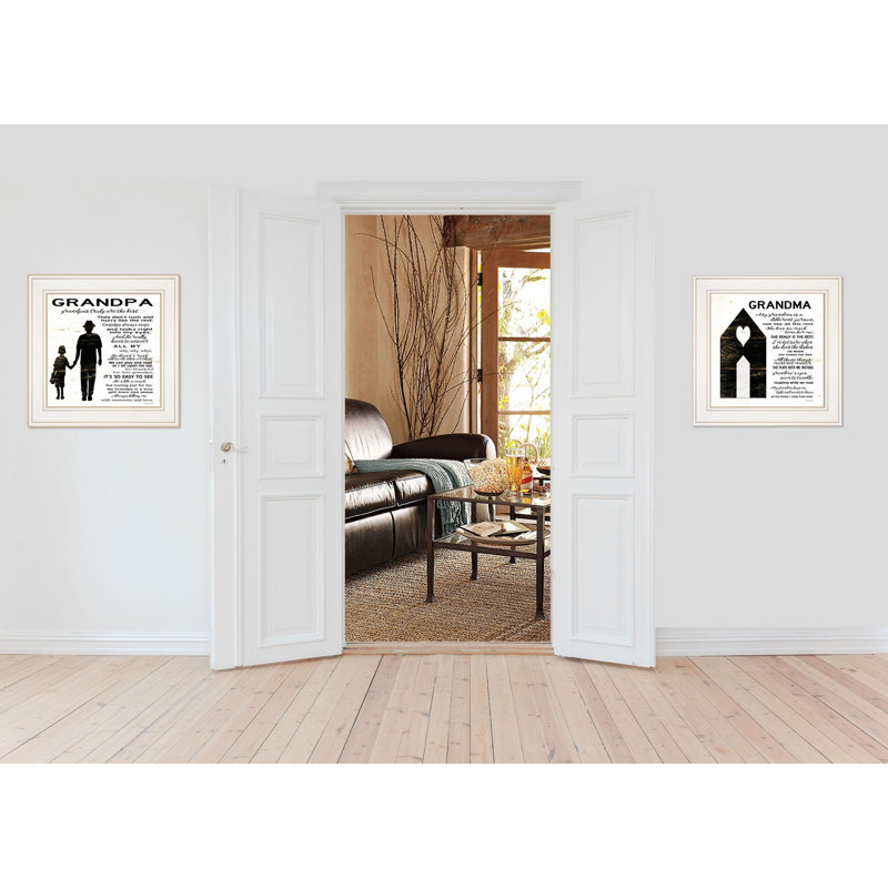 «My Grandparents Are The Best», art mural encadré pour le salon et la maison par Cindy Jacobs