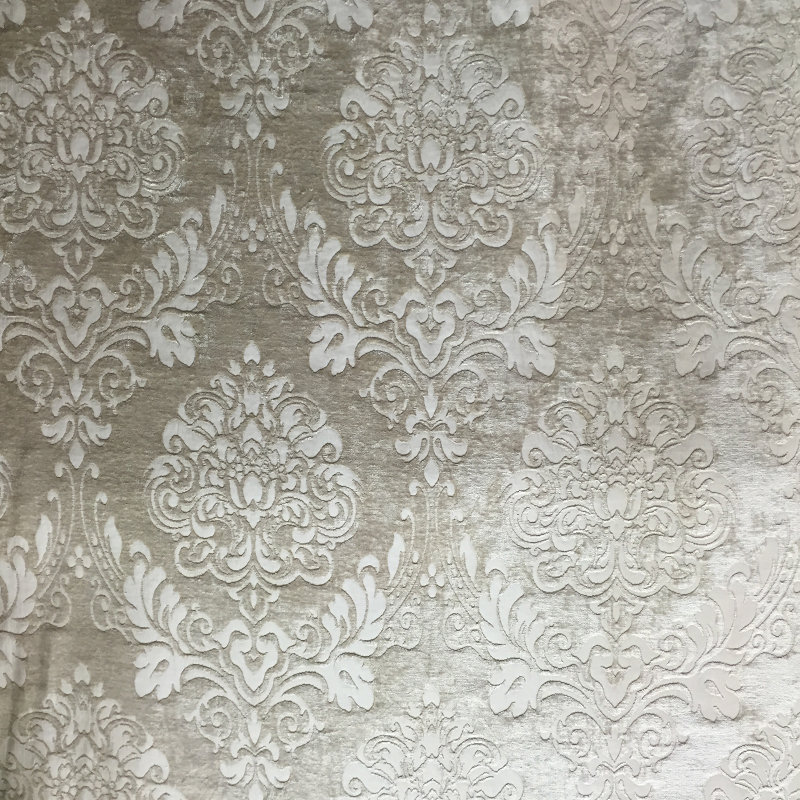 Tonal Damask Chenille | Casino Fabric, Beige
