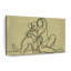 Femme aimant le chien, reproduction sur toile-1804406345