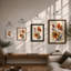 Vibrant Dahlia Study Botanical - Framed Print-1875599852-1875599853