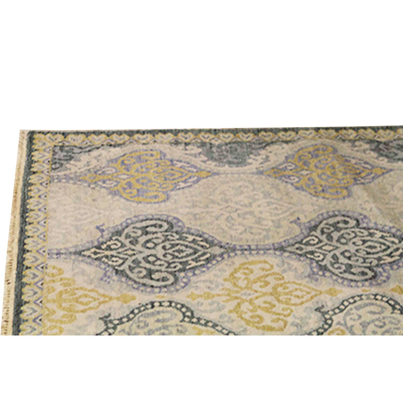 Silk Geometric Area Rug