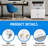 17.7''H 2-door Steel Copier Cabinet Stand With Wheels And Adjustable Divider For Offices And Home-1742039432