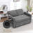 Upholstered Convertible Sleeper Sofa featuring USB Ports and Side Pocket-495619665