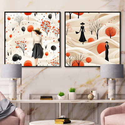 Gedrie - Abstract Collages Square Collage Set Of 2
