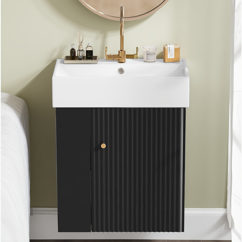 Meuble-lavabo flottant Modern, Black
