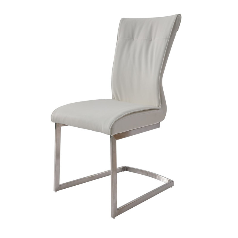 Chaise d'appoint rembourrée Kohlmeier, Blanc