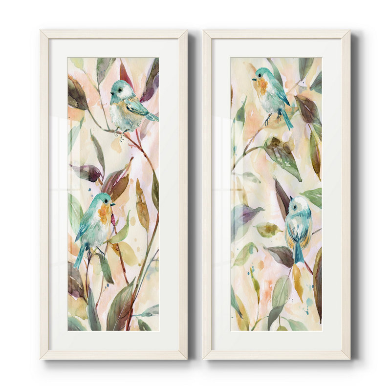 Cadre photo, ensemble de peintures sur papier, Cadre blanc