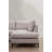 Stylish Corner Sofa, Beige Fabric, 61.0 x 123.6 x 78.7 inches | 100% Polyester Upholstery, Beech Wood & Chipboard Frame | Soft Grey Foam & Silicone Back Cushion | Matt Black Plastic Legs | Dry-Cleanable & Comfortable Design-90667766-90667767