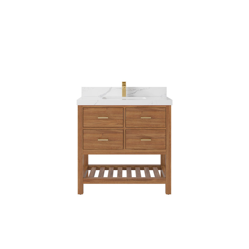 Ensemble de meuble-lavabo simple 36 po Parker, Calacatta Laza