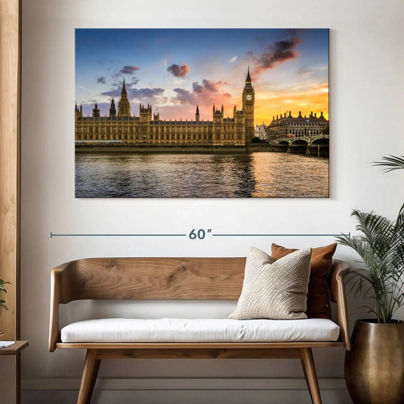 Nicci Big Ben Against Sunset, 34'' H x 51'' W