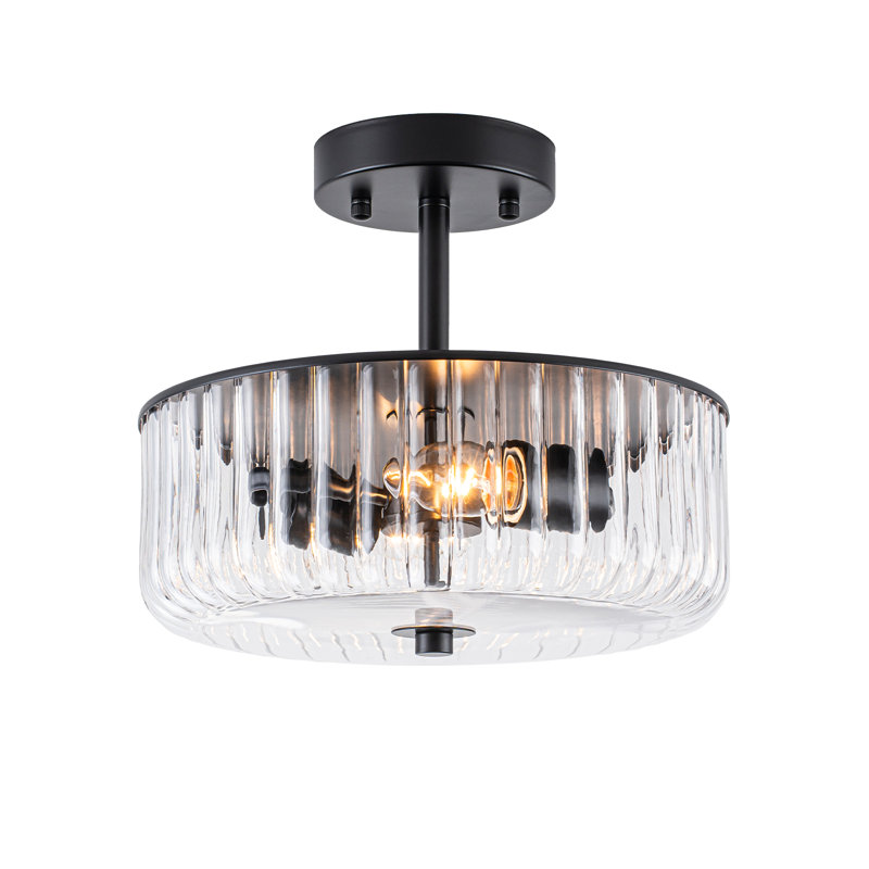 Plafonnier semi-encastré 2 lumières