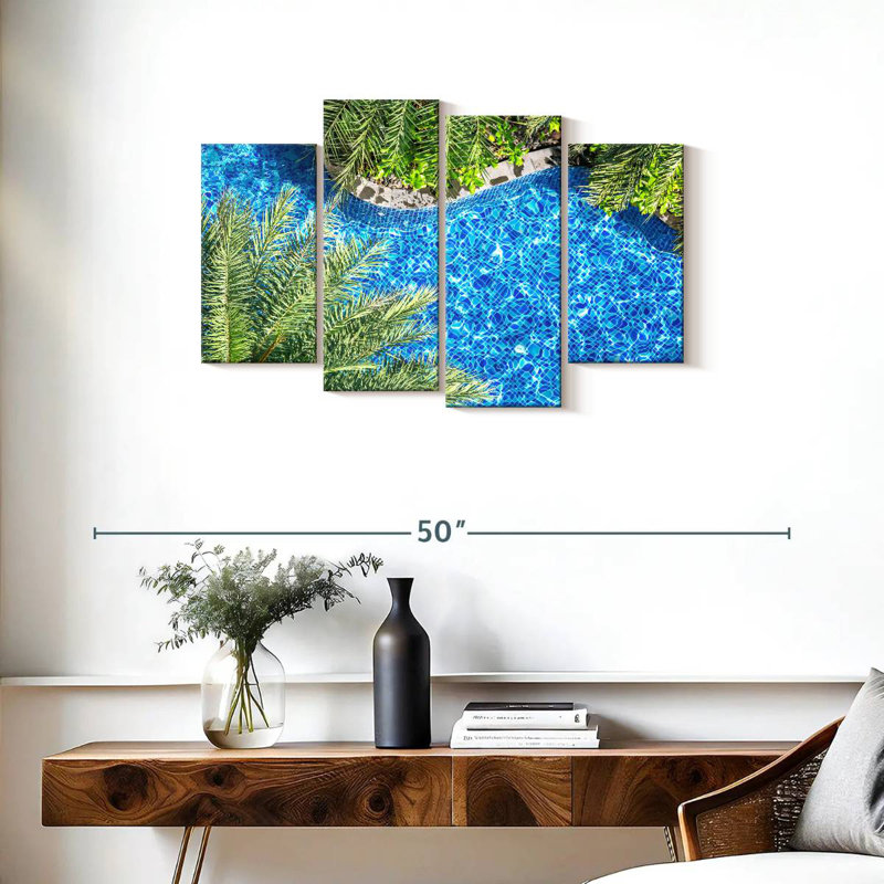 Sireci Poolside Palm Trees, 22" H x 36" W
