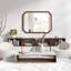Miroir d'appoint mural en bois massif pour salle de bain-135876783-135876782