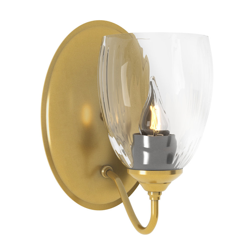 Simple Lines 1 - Light Armed Sconce, Modern Brass
