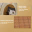 Tente pour animaux avec matelas en rotin-671442068