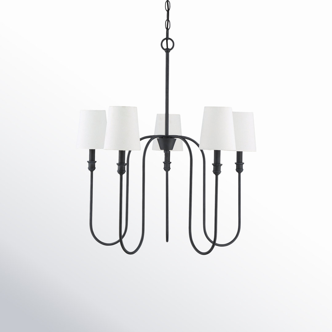 Sanibel 5 - Light Shaded Classic / Traditional Chandelier Joss & Main 
