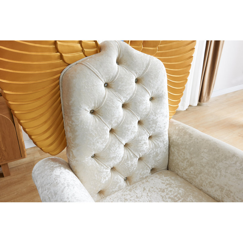 Fauteuil d'appoint 64 po Lucifur, Doré