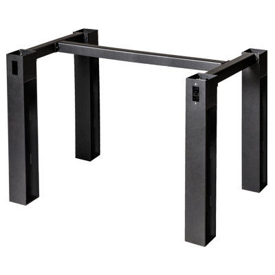 Base de table ronde en acier inoxydable brossé Elite