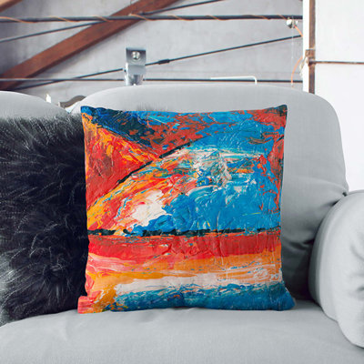 Abstract Square Throw Cushion