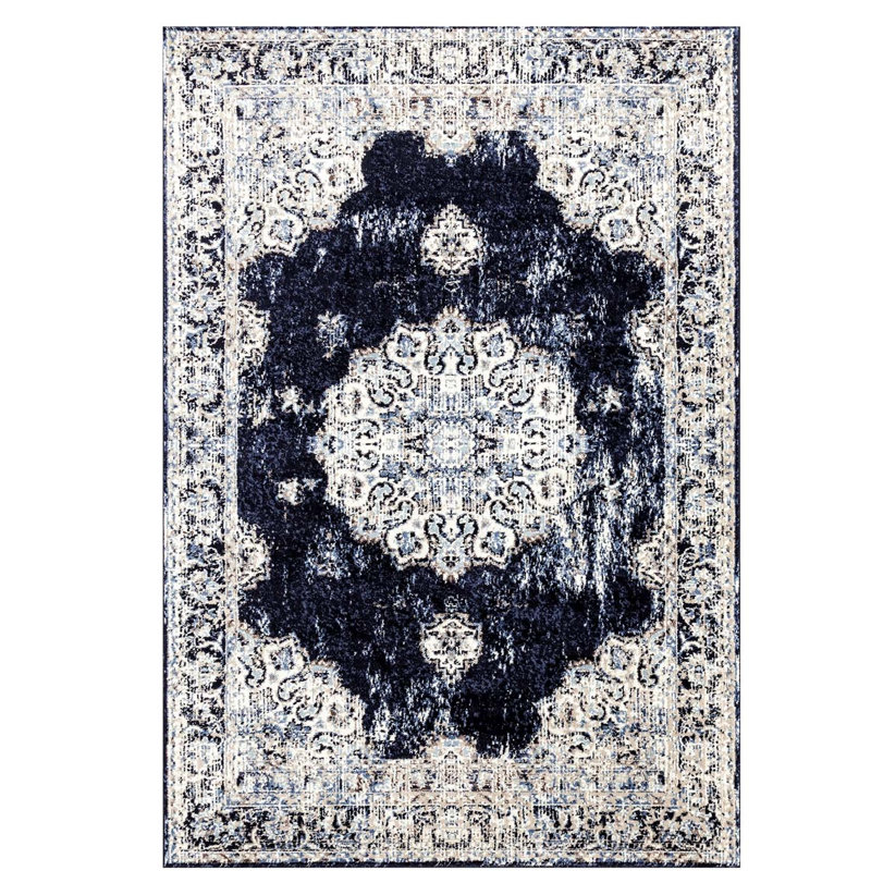 Oriental Indoor Rug, Rectangle 3'11" x 5'3"