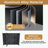 LED Cabinet Mirror with Defogging Function, Storage Rack and Hair Dryer Holder