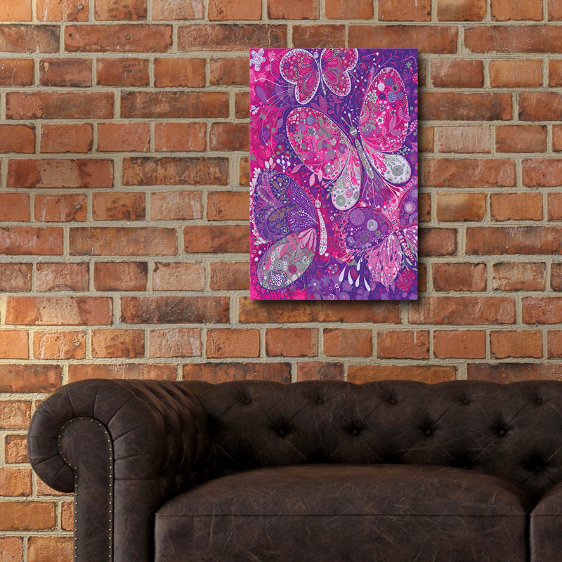  «Mariposas2» par Noemi Ibarz, art mural en verre acrylique, 12 po x 16 po, H 24 po x l 16 po x P 0,2 po