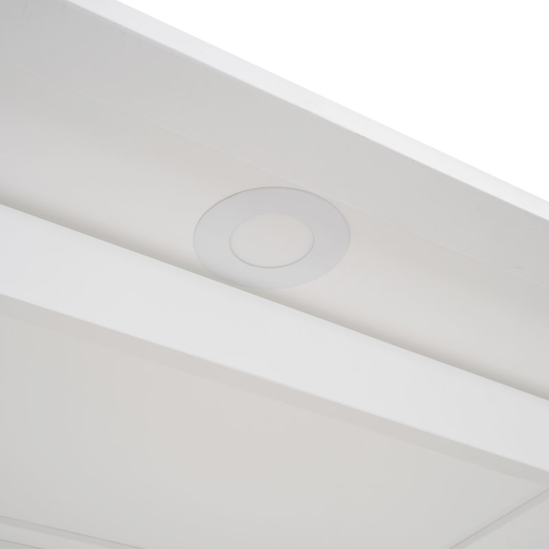 Lit escamotable multifonctionnel blanc avec rangement, design moderne