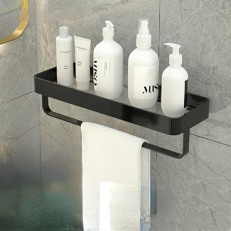 Adhesive Mount Shower Shelf Latitude Run Finish: Black