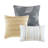 6 Piece Printed Quilt Set with Throw Pillows Yellow King/Cal King