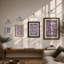 Reflections In Purple Geometric - Print-54464323-54464322