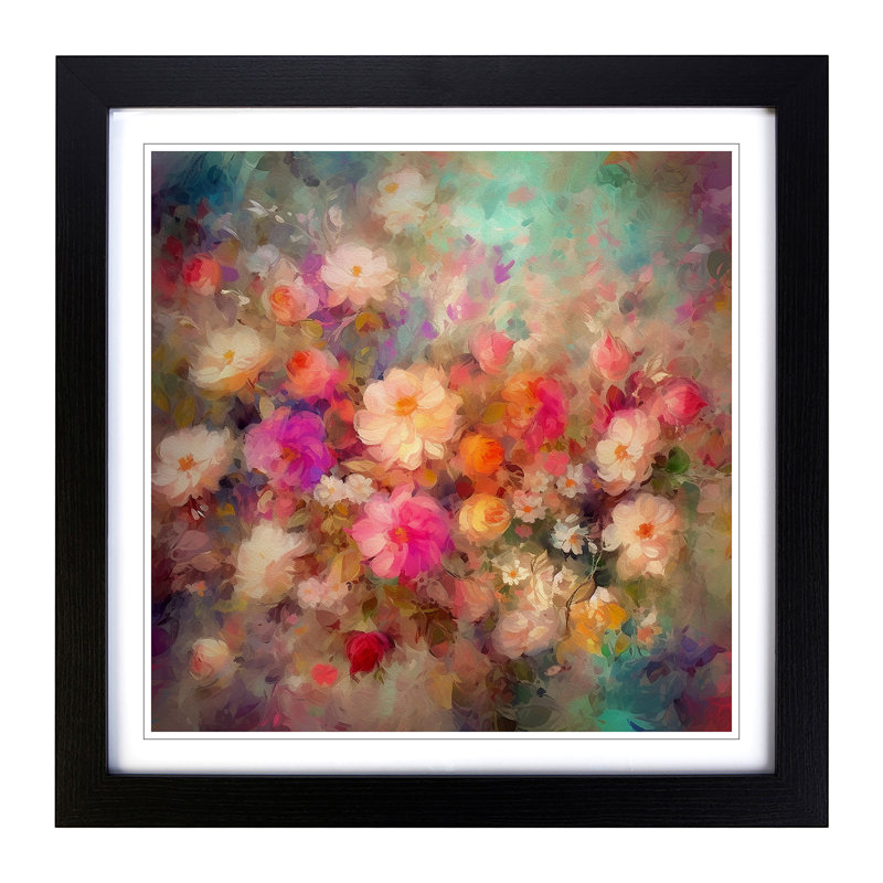 Single Picture Frame Print on Wood, Black