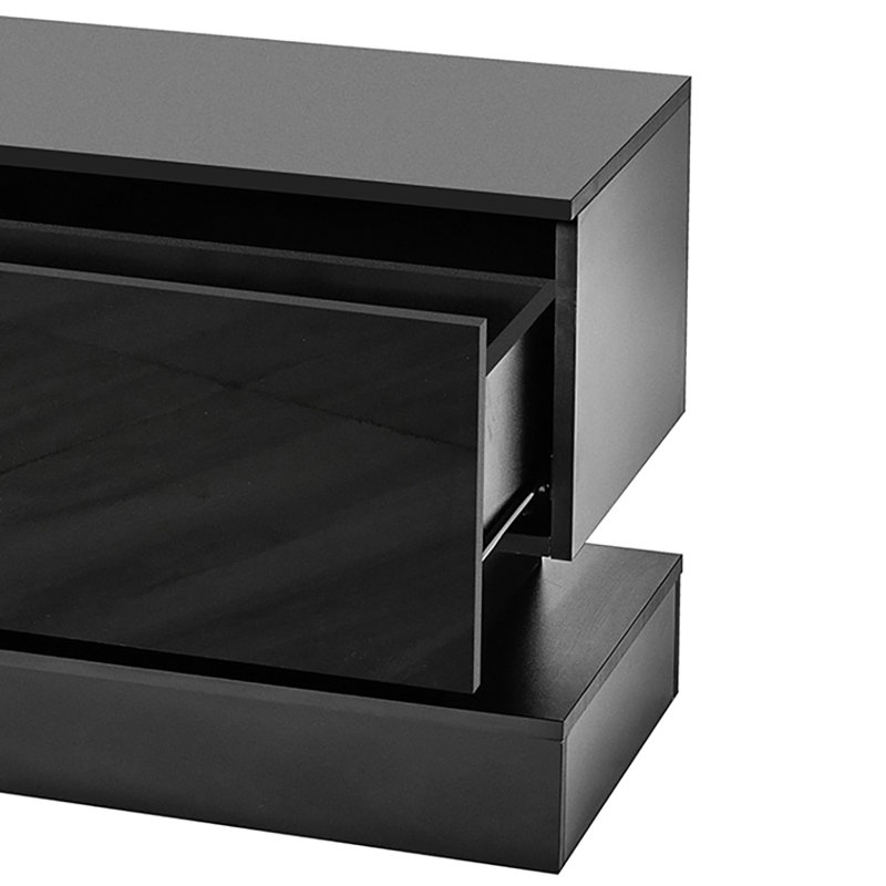 Crédence de rangement l 51,21 po Freyia, Noir