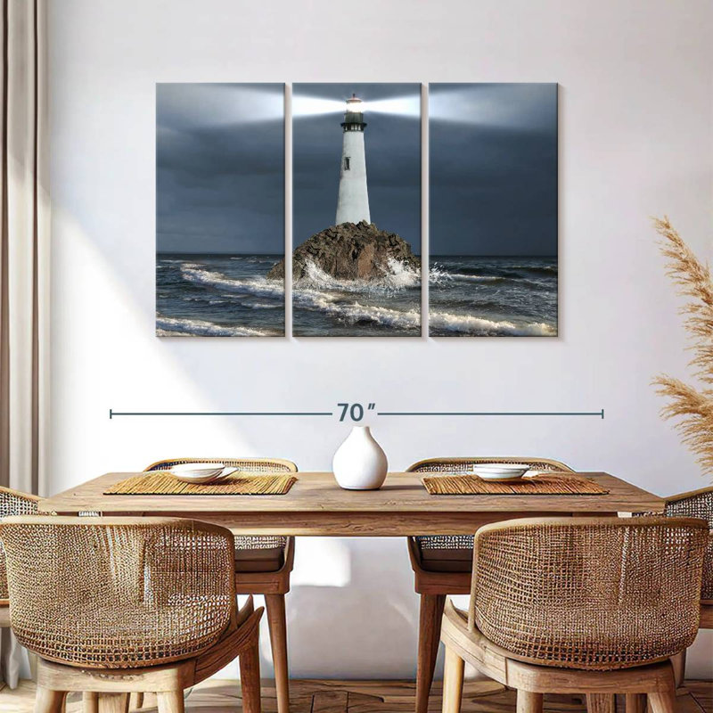 Lilie, faisceau lumineux du phare, H 36 po x l 57 po