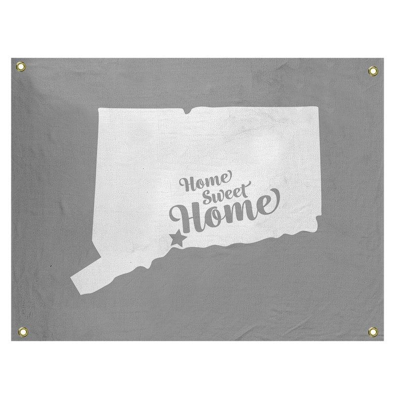Tapisserie murale new refuge home, H 59 po x l 80 po, Gris