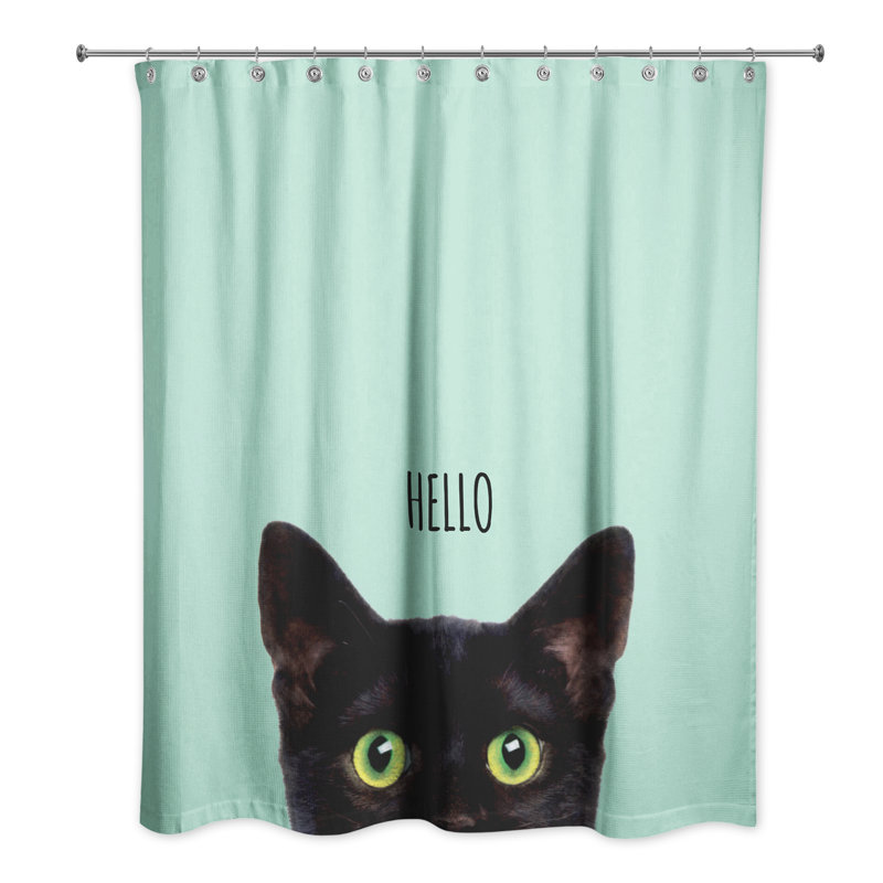 Rideau de douche simple Yasuko, Menthe