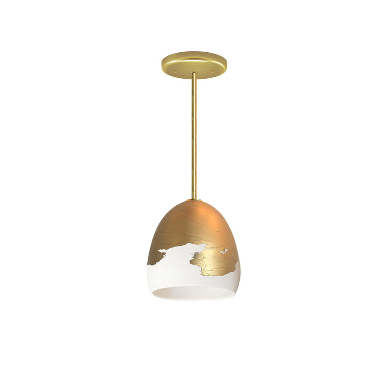 Architect 1 - Light Pendant, White & Brass Ombre, Not UL Listed for Dry Locations, No Bulb Included