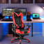 JL Comfurni Adjustable Armrest and Adjustable Headrest PC & Racing Game Chair-59230201