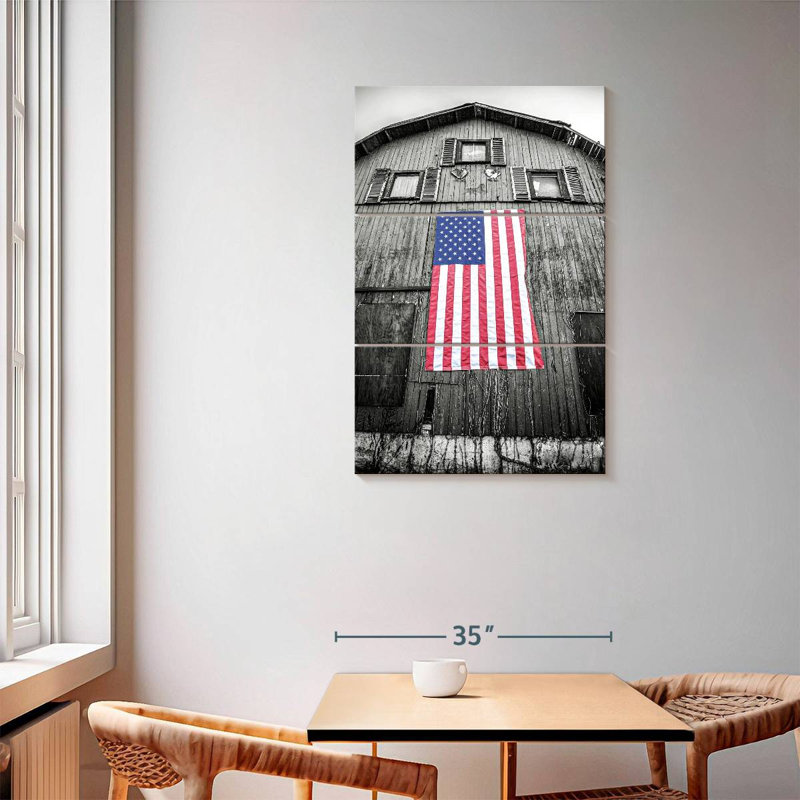 Borges Red White And Blue, 57" H x 36" W