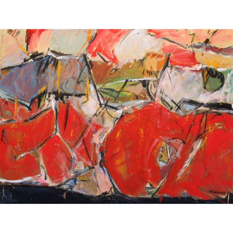 Flanders Field 1915 Print by William Oconnor, 25.25" H x 31.25" W, Black Framed Paper