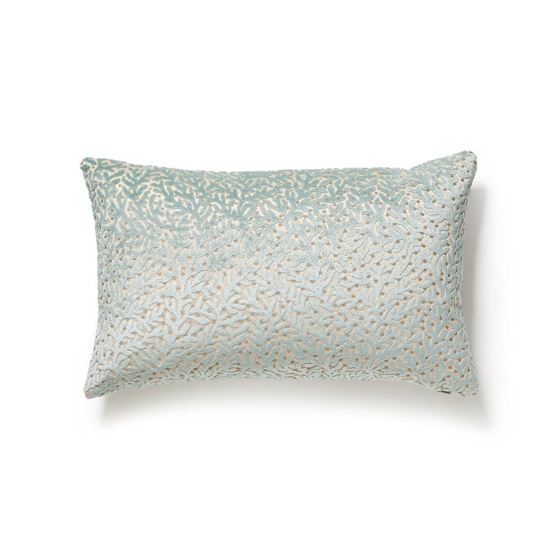 Housse et insert de coussin Jardin, H 14 po x l 22 po, Lagon, Rectangulaire