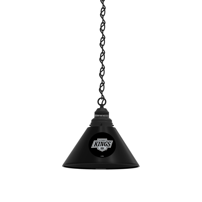 Luminaire suspendu conique 1 lumière NHL, Noir, Los Angeles Kings