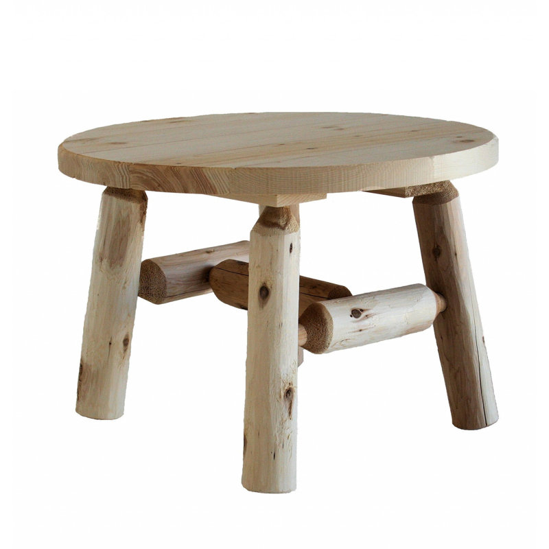 Table basse en bois massif Weitzel
