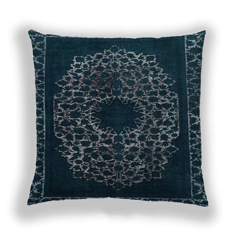 Housse et insert de coussin carré Einarr, Microsuède