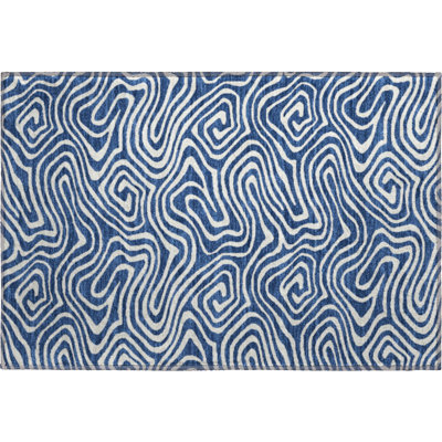 Premium Machine Washable Colmenero AMF1020 Swirls Rug