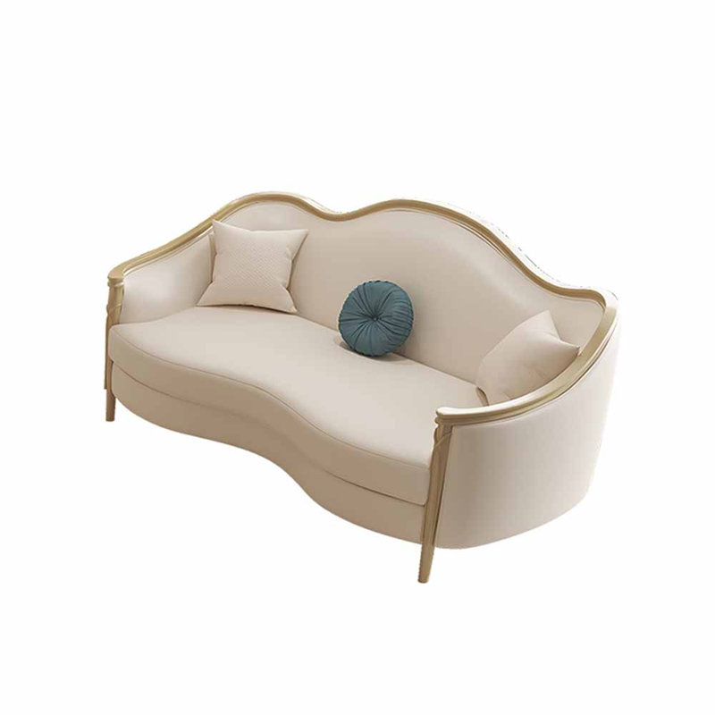 Causeuse en cuir véritable French French Luxury