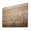 Beige Wildflowers Breeze - panneau mural en bois Wildflowers sur bois de pin naturel-101408883