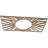 26"W x 13"H x 9 5/8"ID x 1/4"T Hoover Wood Fretwork Pierced Ceiling Medallion, Alder-63412203-63412202