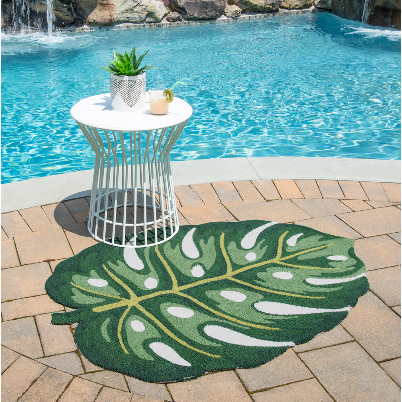 Cucina Coastal Floral Synthetic Kitchen Mat