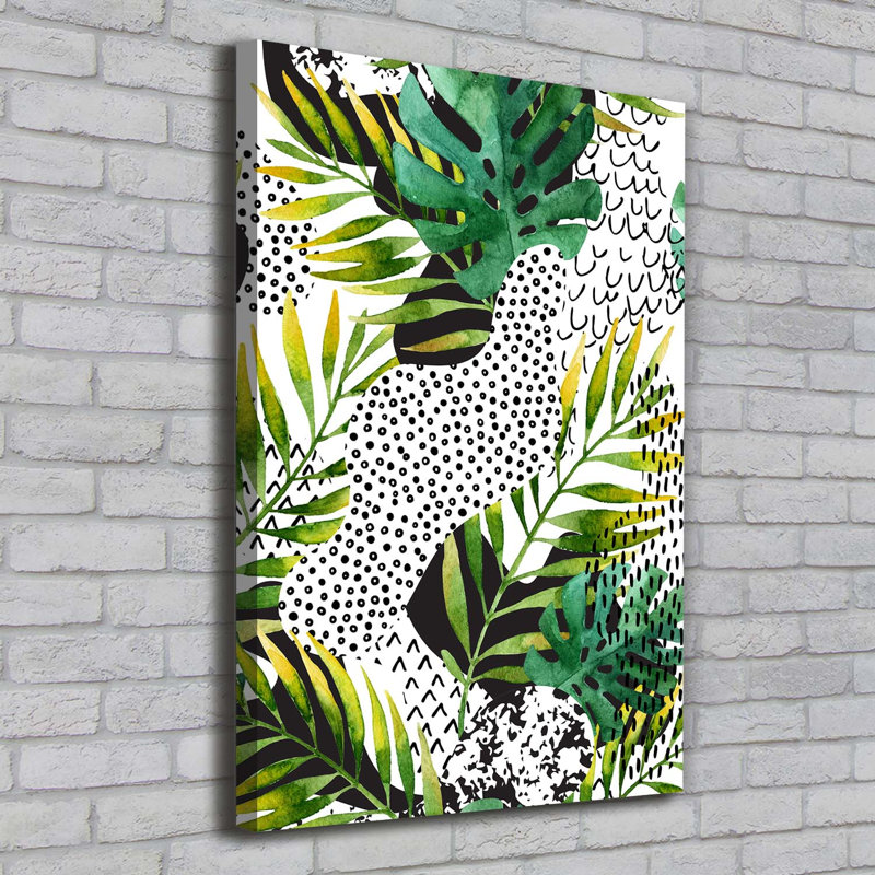 Tropical Leaves - Wrapped Canvas Print